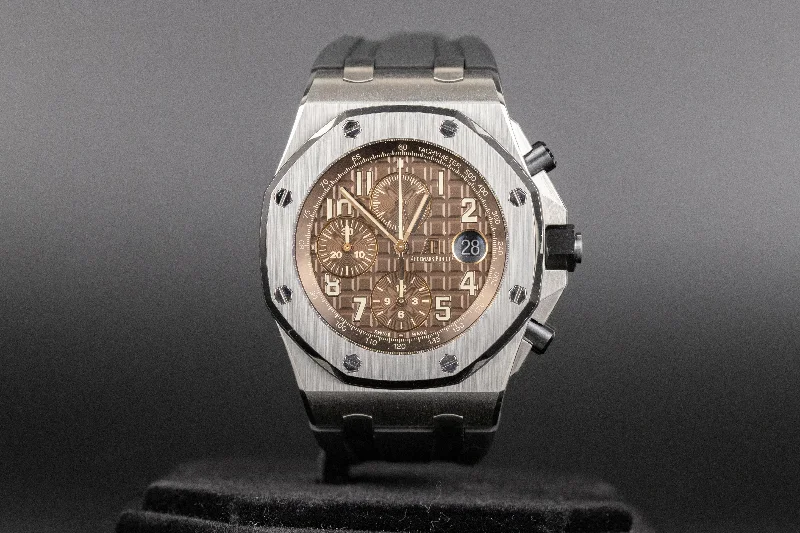 Audemars Piguet<br>26470ST Royal Oak Offshore 'Brick' Chocolate Dial