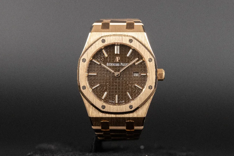 Audemars Piguet<br>67650OR Lady Royal Oak Chocolate Dial