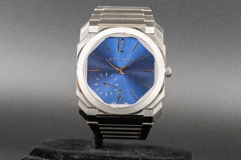 Bulgari<br>103431 Octo Finissimo Steel Blue Dial