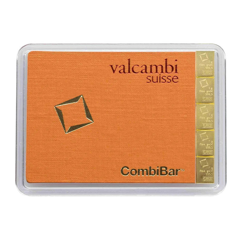 Combi Barren - 5 g Gold .9999 (5 x 1 g) Valcambi