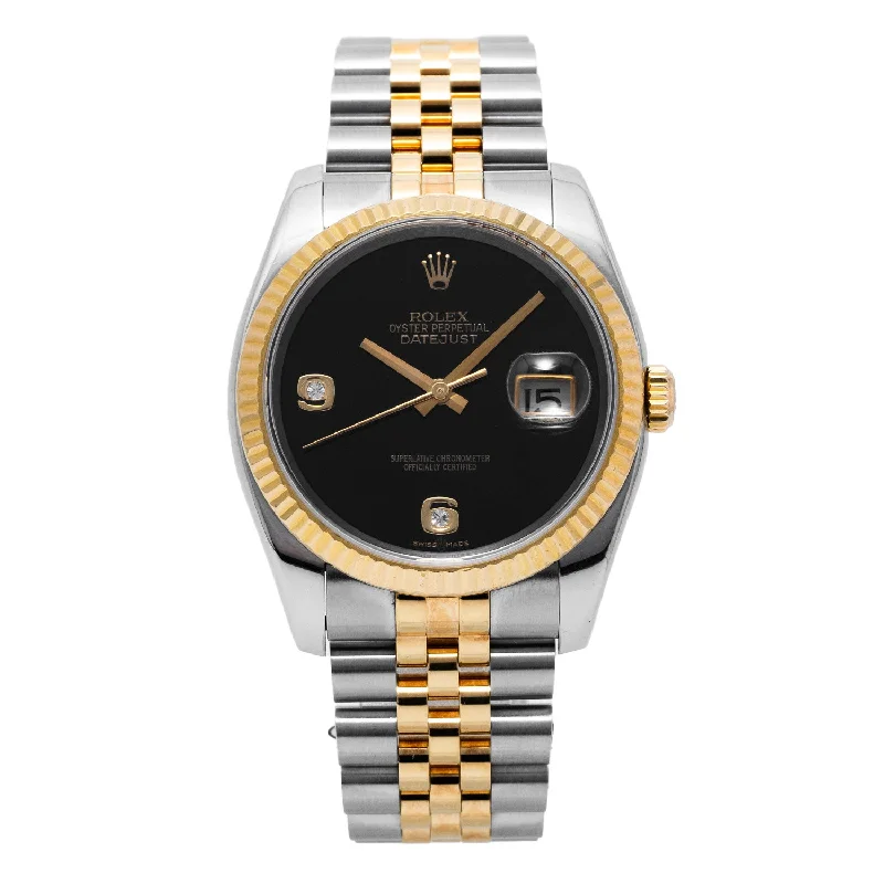 Datejust 36mm Factory Onyx Dial 2003 - 116233