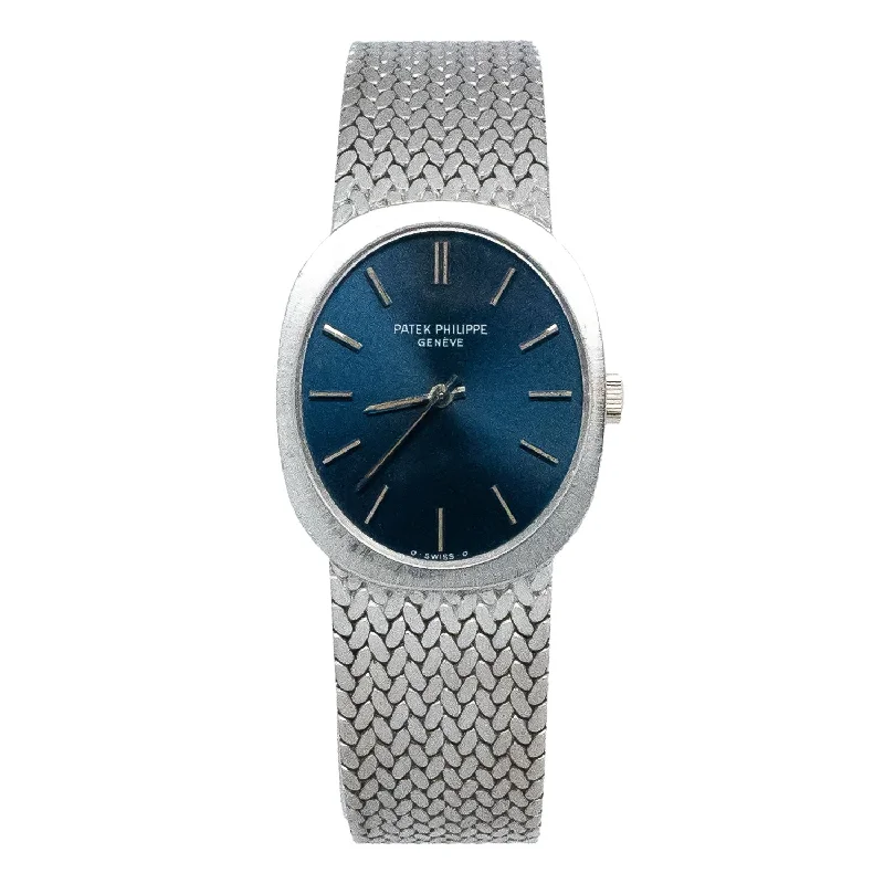 Rare Ellipse White Gold Blue Dial - 3589