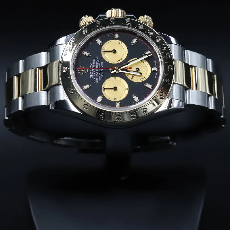 Rolex<br>116523 Daytona SS/18k Black Newman Dial