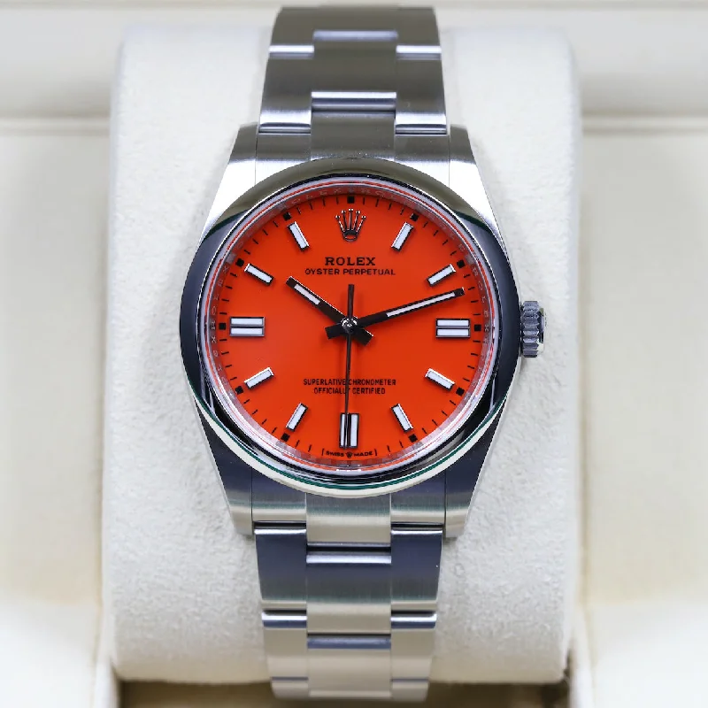 Rolex<br>126000 Oyster Perpetual 36mm Red Dial