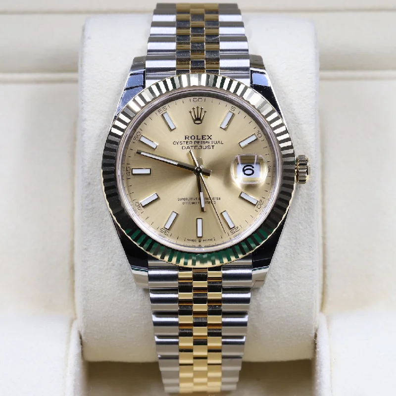 Rolex<br>126333 Datejust 41 18k/SS Champagne Index Dial