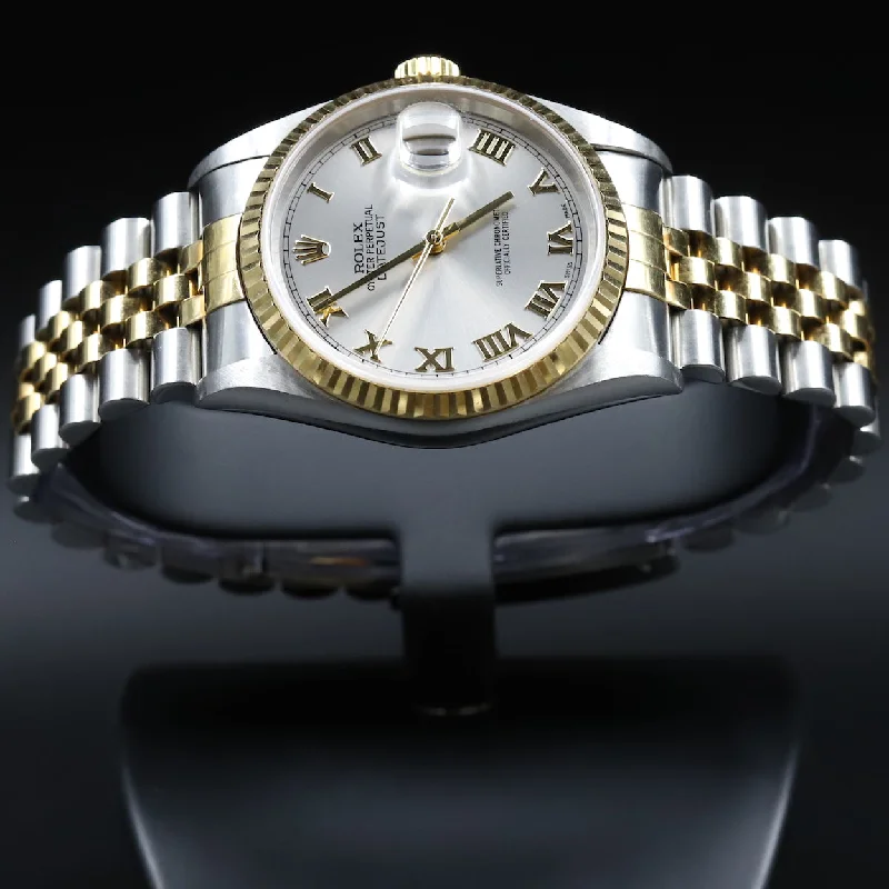 Rolex<br>16013 Datejust 36 SS/18k Slate Dial