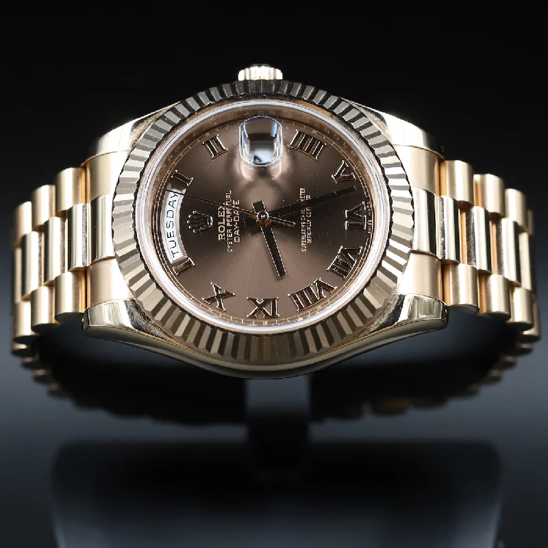 Rolex<br>218235 DayDate II Chocolate Dial