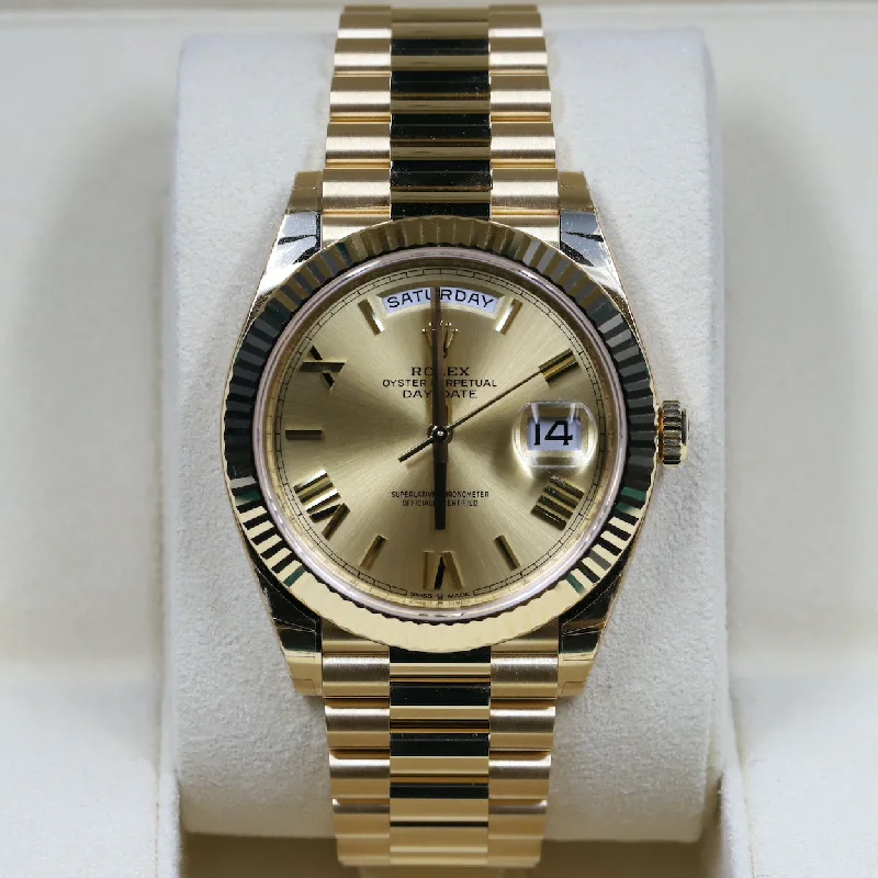 Rolex<br>228238 DayDate 40 Champagne Roman Numeral Dial