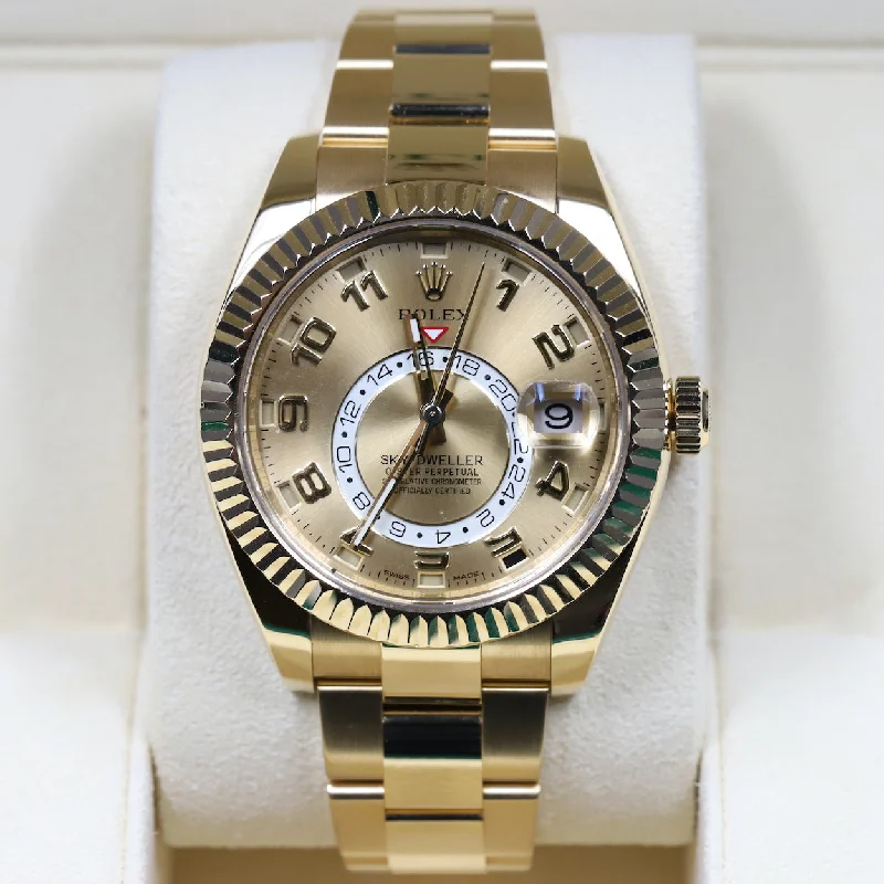 Rolex<br>326938 Sky-Dweller Champagne Arabic Numeral Dial