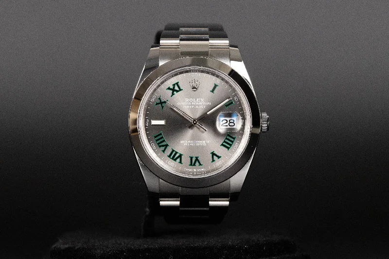 Rolex<br>126300 Datejust 41 Slate Green 'Wimbledon' Dial