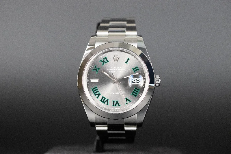 Rolex<br>126300 Datejust 41 Slate Green 'Wimbledon' Dial