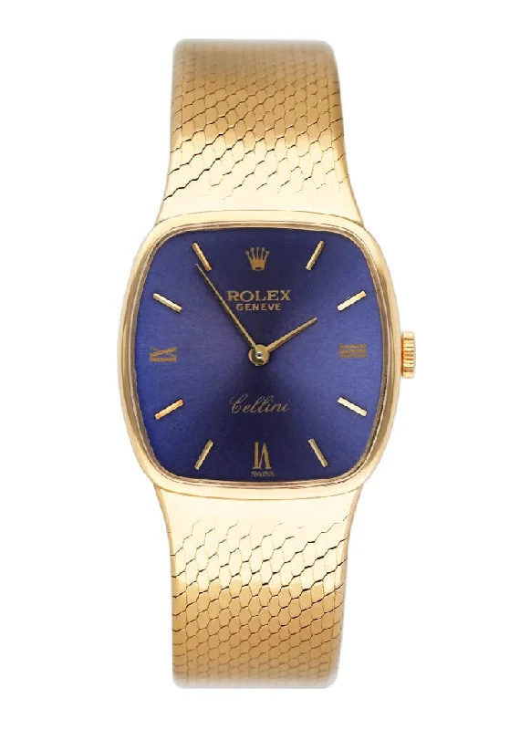 Rolex Cellini 4065 Blue Dial Ladies Watch