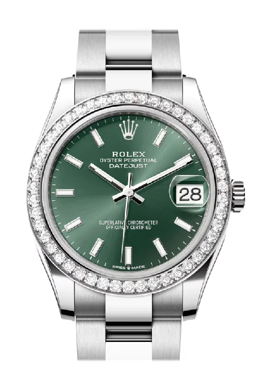 Rolex Datejust 31 Green Dial Ladies Watch 278384RBR 278384RBR-0021