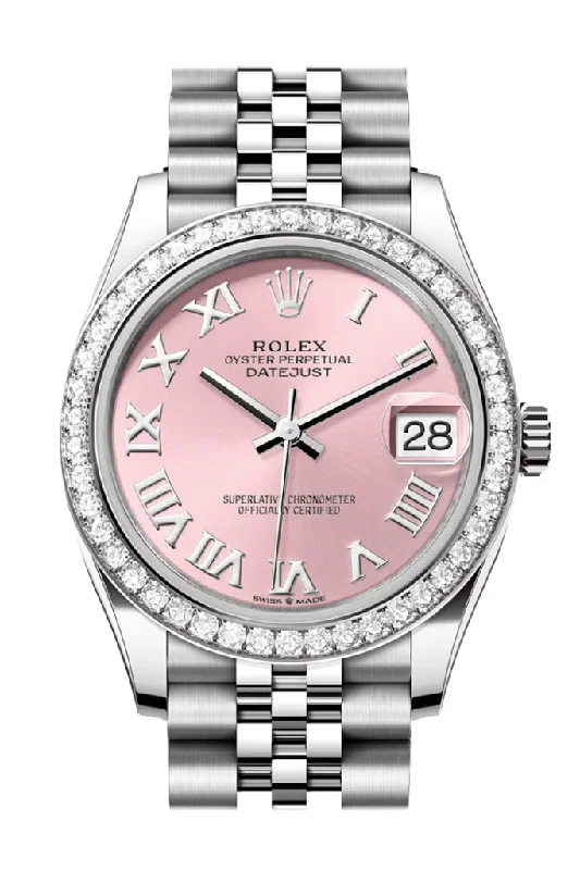 Rolex Datejust 31 Pink Roman Dial Jubilee Ladies Watch 278384RBR 278384RBR-0024