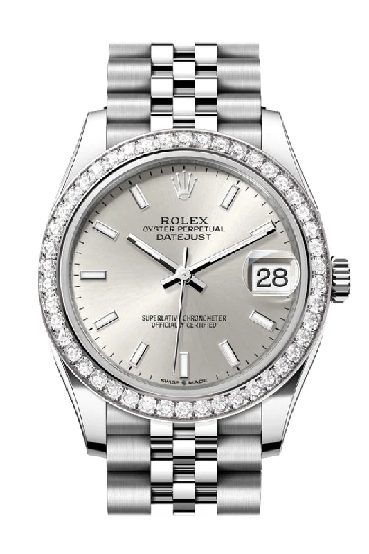 Rolex Datejust 31 Silver Dial Jubilee Ladies Watch 278384RBR 278384RBR-0016