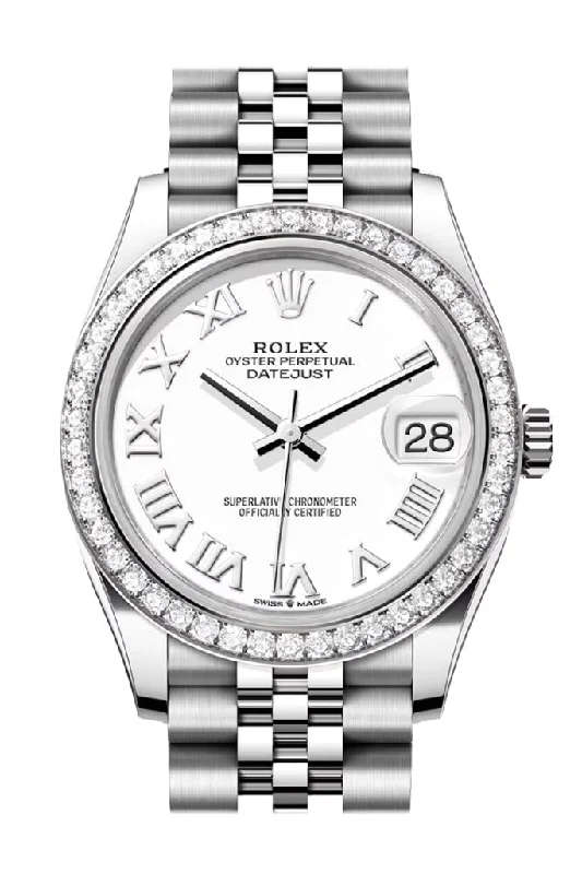 Rolex Datejust 31 White Roman Dial Jubilee Ladies Watch 278384RBR 278384RBR-0014