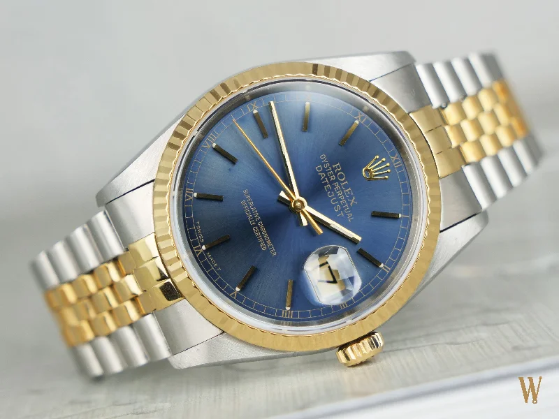 Rolex Datejust 36mm Steel and 18ct Gold Tropical Blue Dial RESERVED