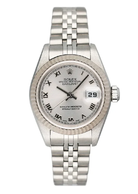 Rolex Datejust 79174 Roman Silver Dial Ladies Watch