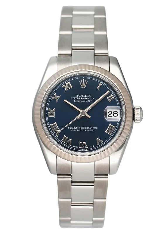 Rolex Datejust Midsize 178274 Blue Dial Ladies Watch