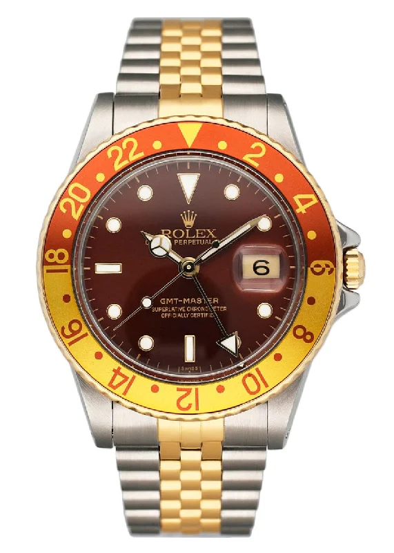 Rolex GMT Master 16753 "Root Beer" Mens Watch