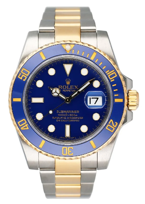 Rolex Submariner Date 116613 Blue Dial Mens Watch