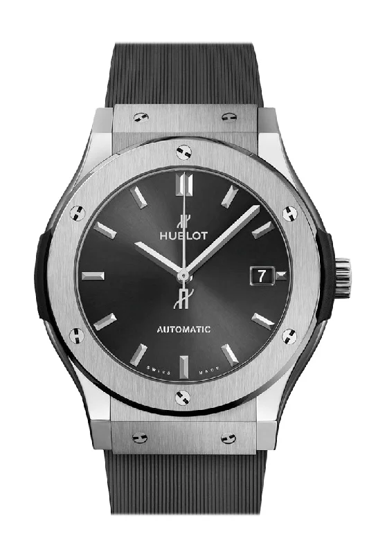 Hublot Classic Fusion 45 Racing Grey Titanium Case Watch 511.NX.7071.RX