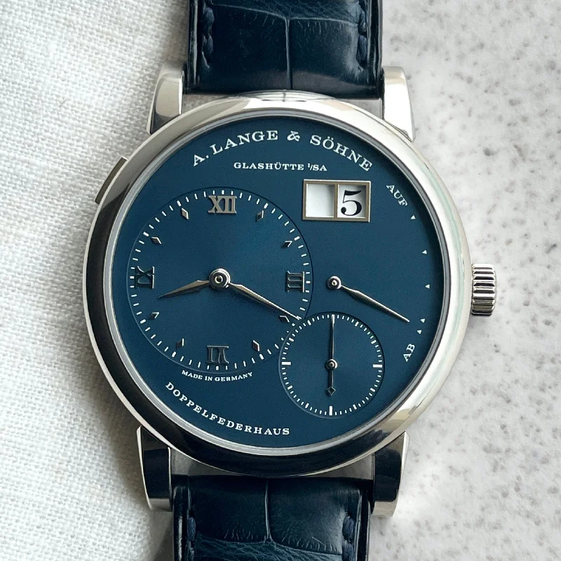 A. Lange & Sohne Lange 1 "Blue Series", White Gold