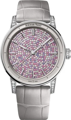 Audemars Piguet Code 11.59 Selfwinding White Gold 38 mm Pink Sapphires & Diamond Dial | 77410BC.ZZ.D132CR.01