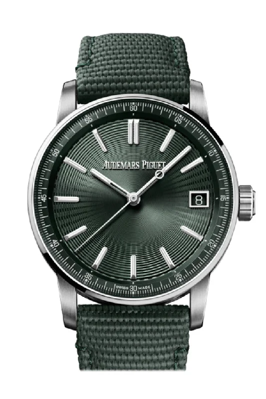 Audemars Piguet CODE 11.59 41mm Green Dial Stainless Steel Watch 15210ST.OO.A056KB.01