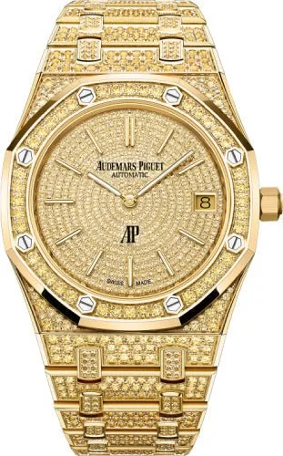 Audemars Piguet Royal "Jumbo" 39mm Extra-Thin Yellow Gold Sapphires | 16202BA.HH.1241BA.01