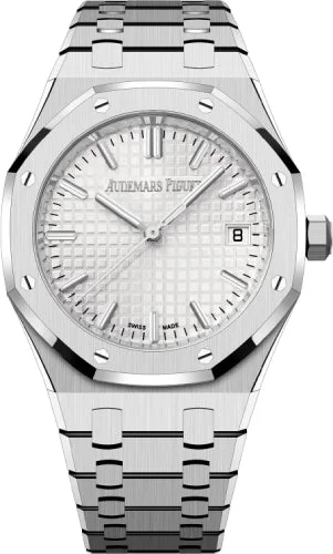 Audemars Piguet Royal Oak 34mm Stainless Steel Silver Dial Watch - 77450ST.OO.1361ST.02