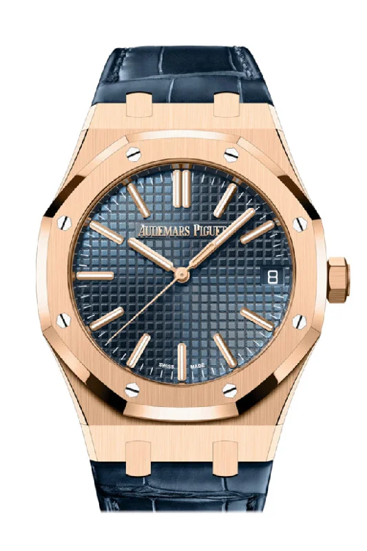 Audemars Piguet Royal Oak 41 Blue Dial 50th Anniversary Rose Gold 15510OR.OO.D315CR.01 DCM