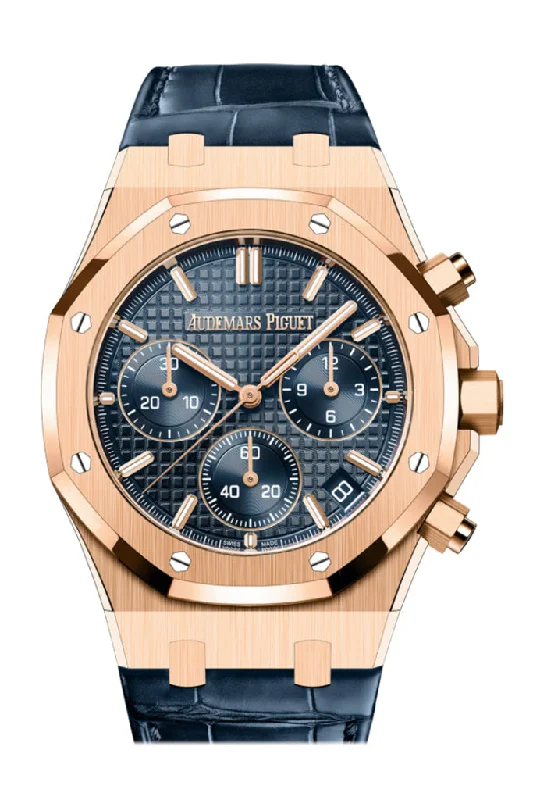 Audemars Piguet Royal Oak 41 Chronograph Bleu nuit nuage 50 Dial Rose Gold 26240OR.OO.D315CR.01 DCM