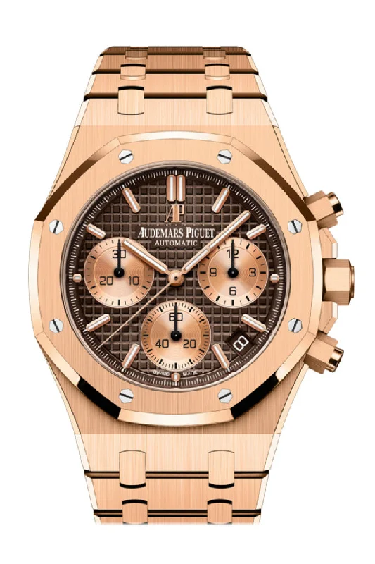 Audemars Piguet Royal Oak 41 Chronograph Brown Dial Rose Gold 26239OR.OO.1220OR.02 DCM