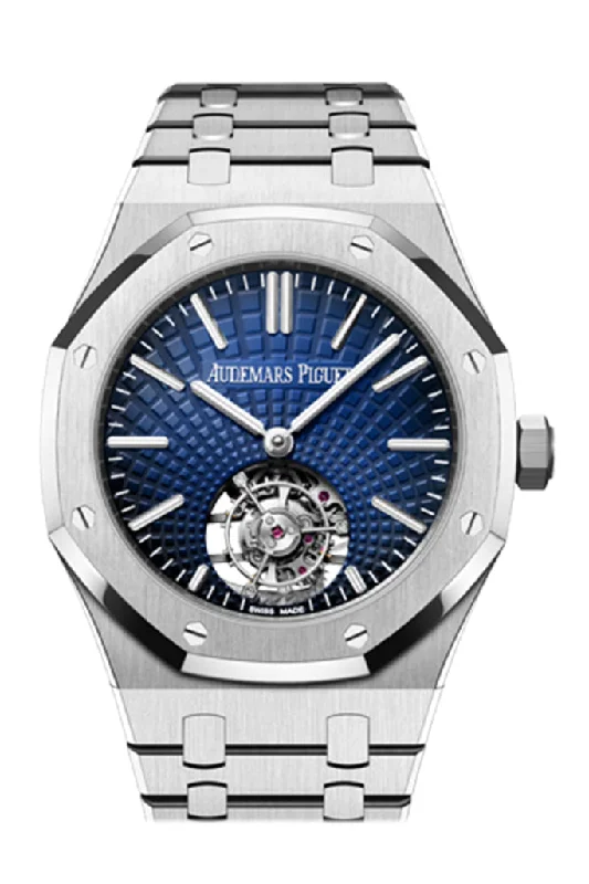 Audemars Piguet Royal Oak 41 Flying Tourbillon Blue Dial Mens Watch 26530ST.OO.1220ST.01