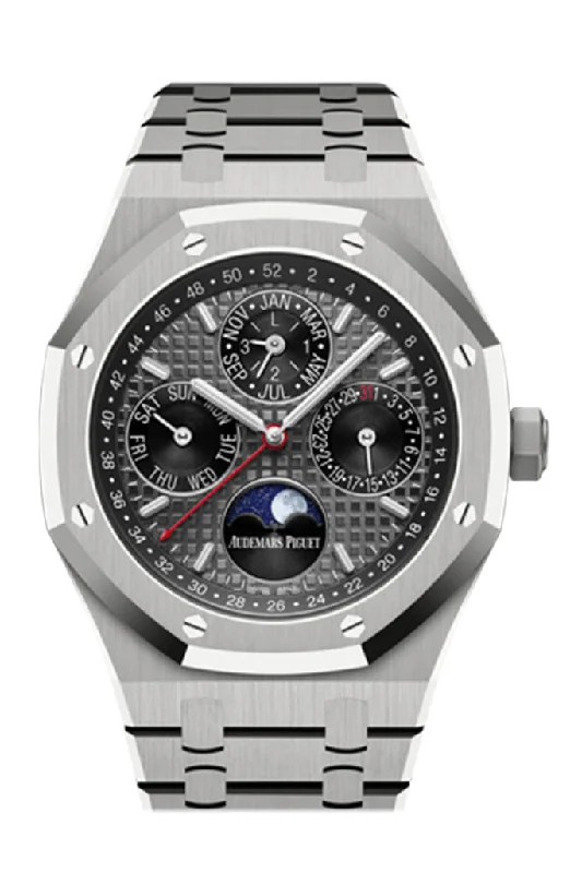 Audemars Piguet Royal Oak 41 Perpetual Calendar Titanium Grey Dial Titanium Mens Watch 26609TI.OO.1220TI.01 DCM