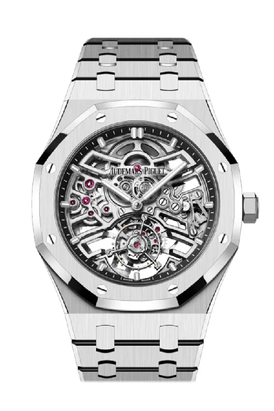 Audemars Piguet Royal Oak 41 Rhodium Openworked dial Stainless steel Watch 26735ST.OO.1320ST.01 DCM