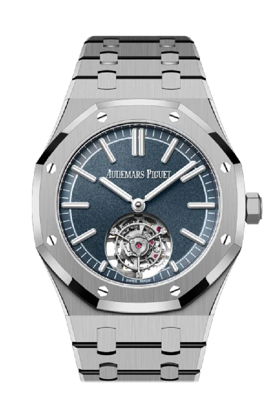 Audemars Piguet Royal Oak 41 Sandblasted smoked blue dial Titanium Watch 26730TI.OO.1320TI.01 DCM