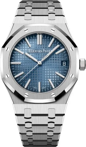 Audemars Piguet Royal Oak 41mm White Gold Smoked Blue Dial Watch - 15510BC.OO.1320BC.02