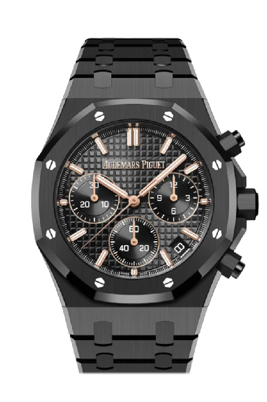 Audemars Piguet Royal Oak 41mm Black Dial Black ceramic Watch 26240CE.OO.1225CE.02