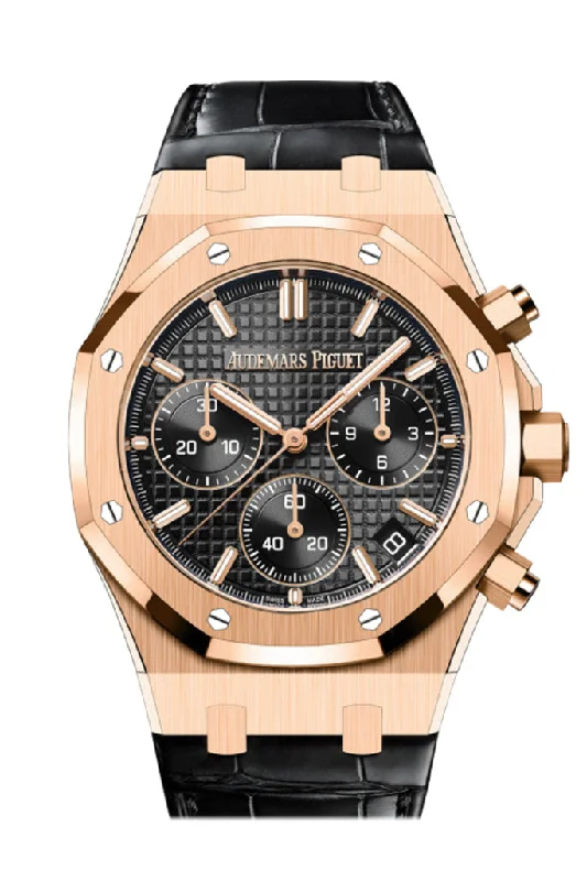 Audemars Piguet Royal Oak 41 Black Rose Gold Watch 26240OR.OO.D002CR.02