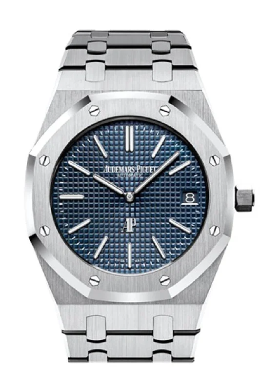 Audemars Piguet Royal Oak 39mm Blue Dial Extra-Thin Stainless steel Watch 15202ST.OO.1240ST.01