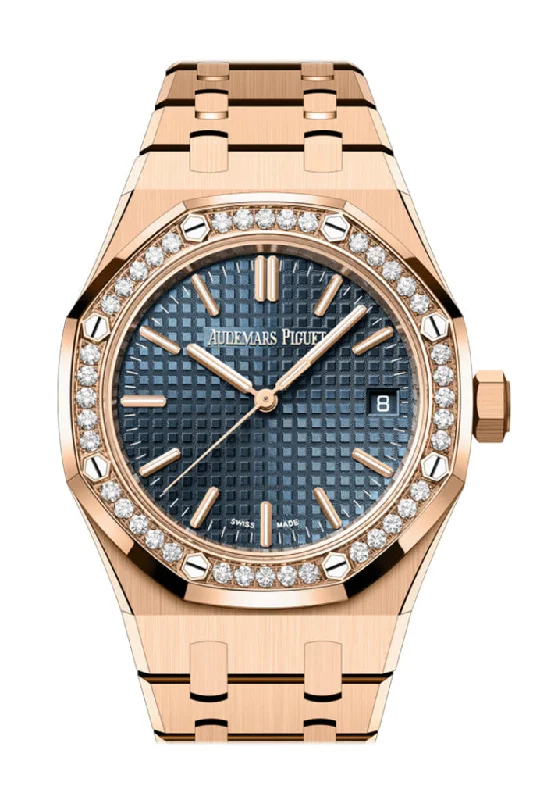 Audemars Piguet Royal Oak 37 Blue Dial Rose Gold 15551OR.ZZ.13560OR.02