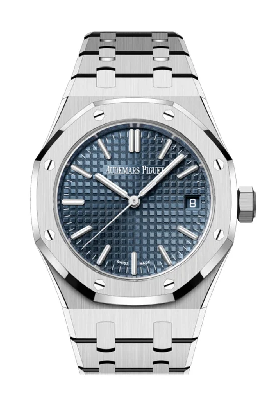 Audemars Piguet Royal Oak 37 Blue Dial Stainless steel Watch 15550ST.OO.1356ST.06