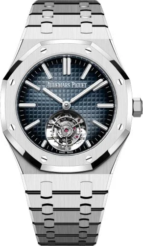 Audemars Piguet Royal Oak Flying Tourbillion "50th Anniversary" Stainless Steel 41mm Blue Dial | 26730ST.OO.1320ST.01