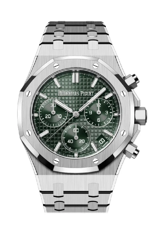 Audemars Piguet Royal Oak 41mm Khaki Green Stainless steel Watch 26240ST.OO.1320ST.08