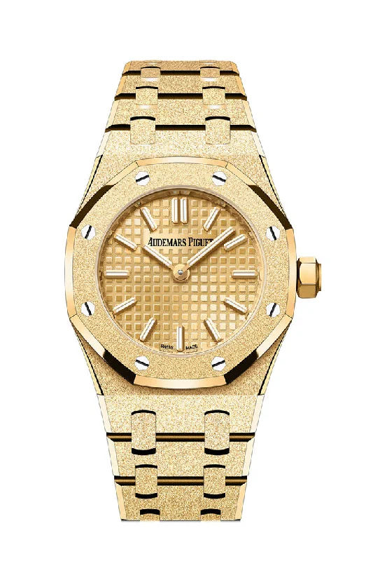 Audemars Piguet Royal Oak Mini Frosted Gold Yellow Gold Dial Quartz 67630BA.GG.1312BA.01