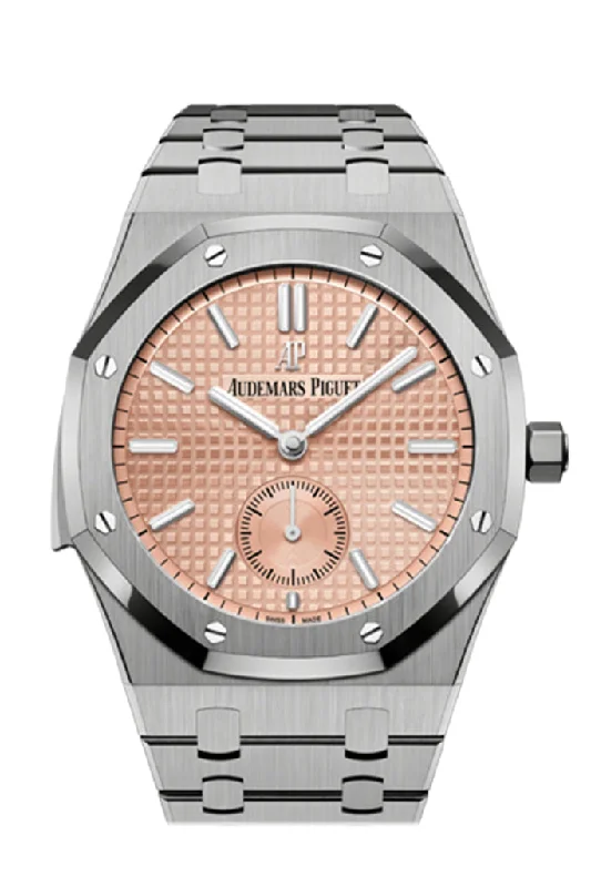 Audemars Piguet Royal Oak 42mm Minute Repeater Supersonnerie Salmon Dial Watch 26591TI.OO.1252TI.02 DCM