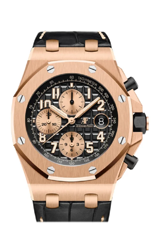 Audemars Piguet Royal Oak Offshore 42 Chronograph Rose Gold Black Arabic Dial 26470OR.OO.A002CR.02