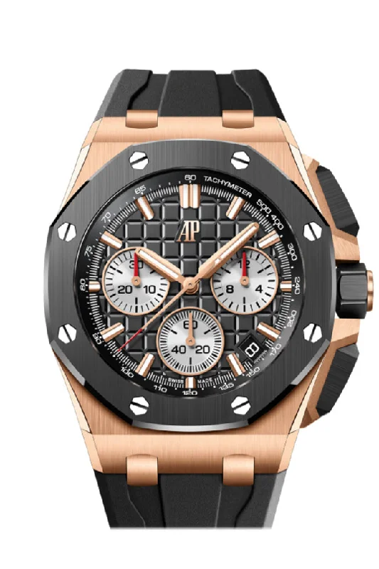 Audemars Piguet Royal Oak Offshore 43 Black dial Black rubber strap Watch 26420RO.OO.A002CA.01